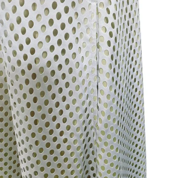 GSTQ XS White Neon Sole Mesh Maxi Dress Halter Long Resort Beach Cover Up NWT - Picture 12 of 14